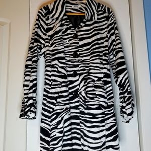 Appraisal Zebra Print Belted Jacket- Large
